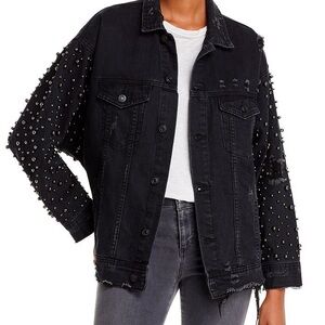 Studded Black Denim Jacket